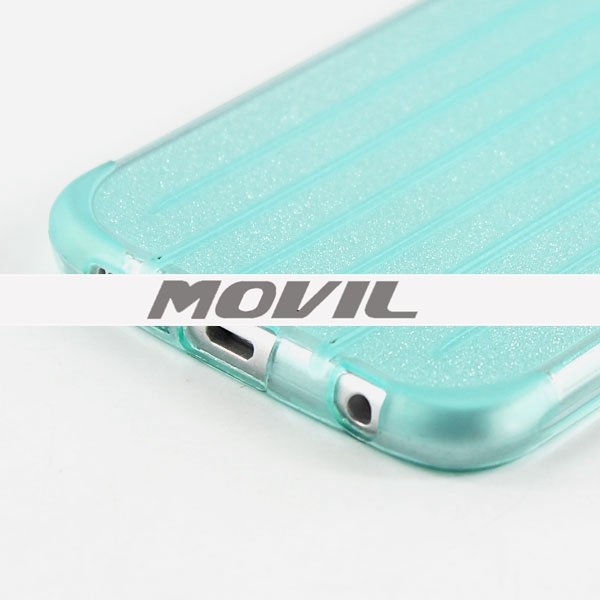 NP-2499 Maleta de TPU polvo del brillo funda para Samsung S6-7